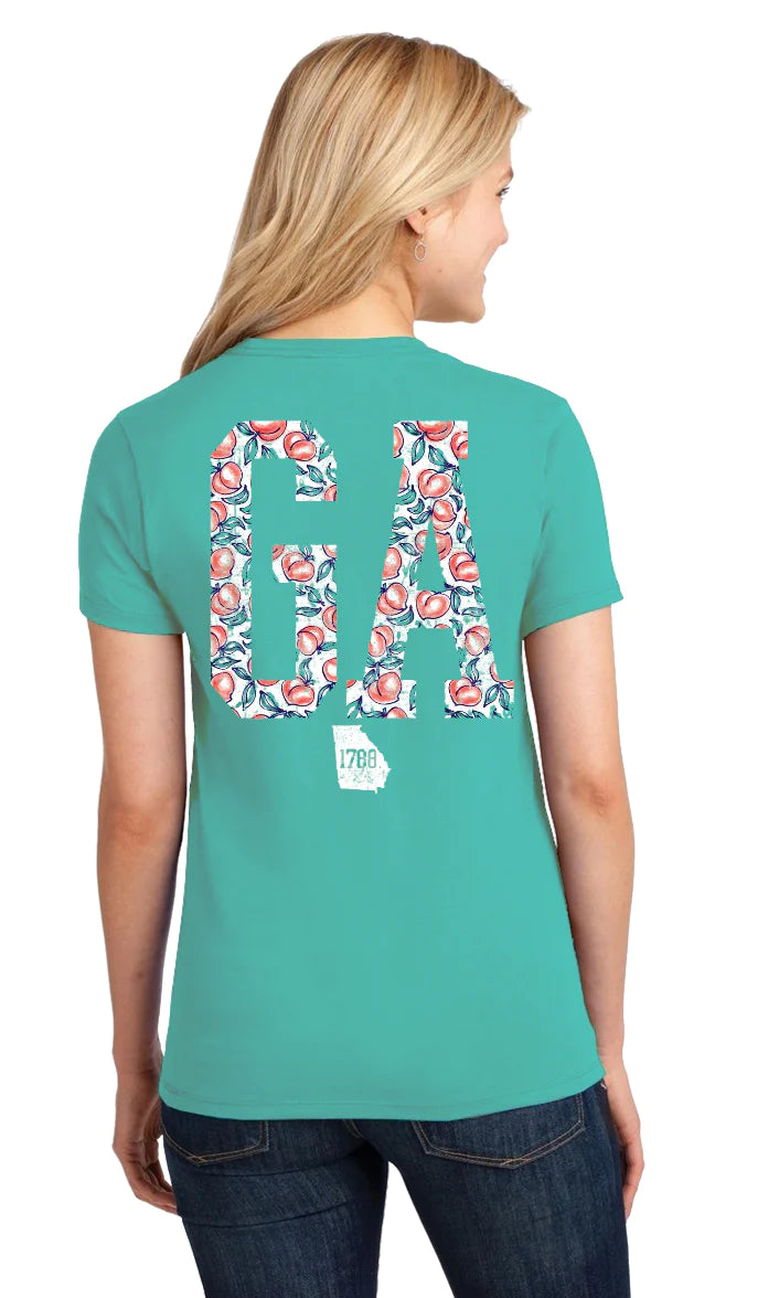 Sassy Frass Georgia Peach State Comfort Colors T-Shirt