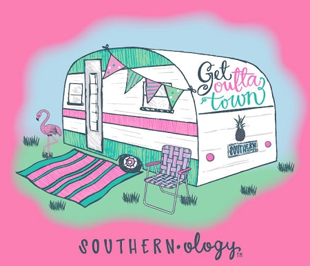 Southernology Get Outta Town Camper Comfort Colors T-Shirt