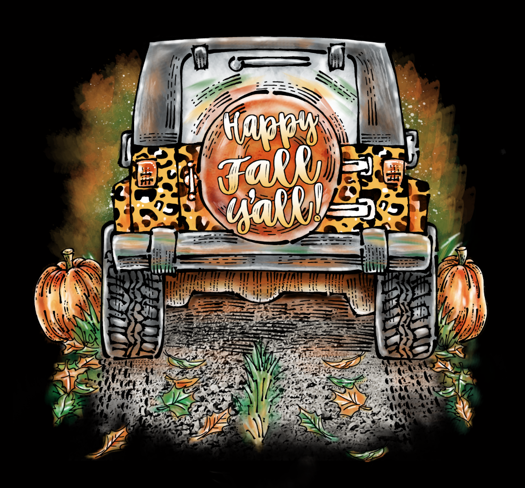 SALE Sassy Frass Happy Fall Yall V-Neck Canvas T-Shirt