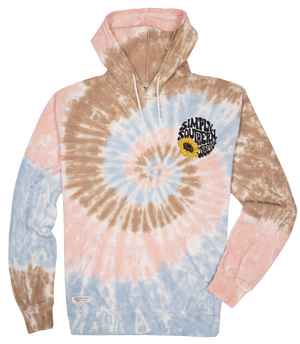 Simply Southern Sunflower Logo Tiedye Pullover Hoodie T Shirt SimplyCuteTees