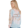 Simply Southern Sand Logo Turtle Tie dye Pullover Hoodie T-Shirt