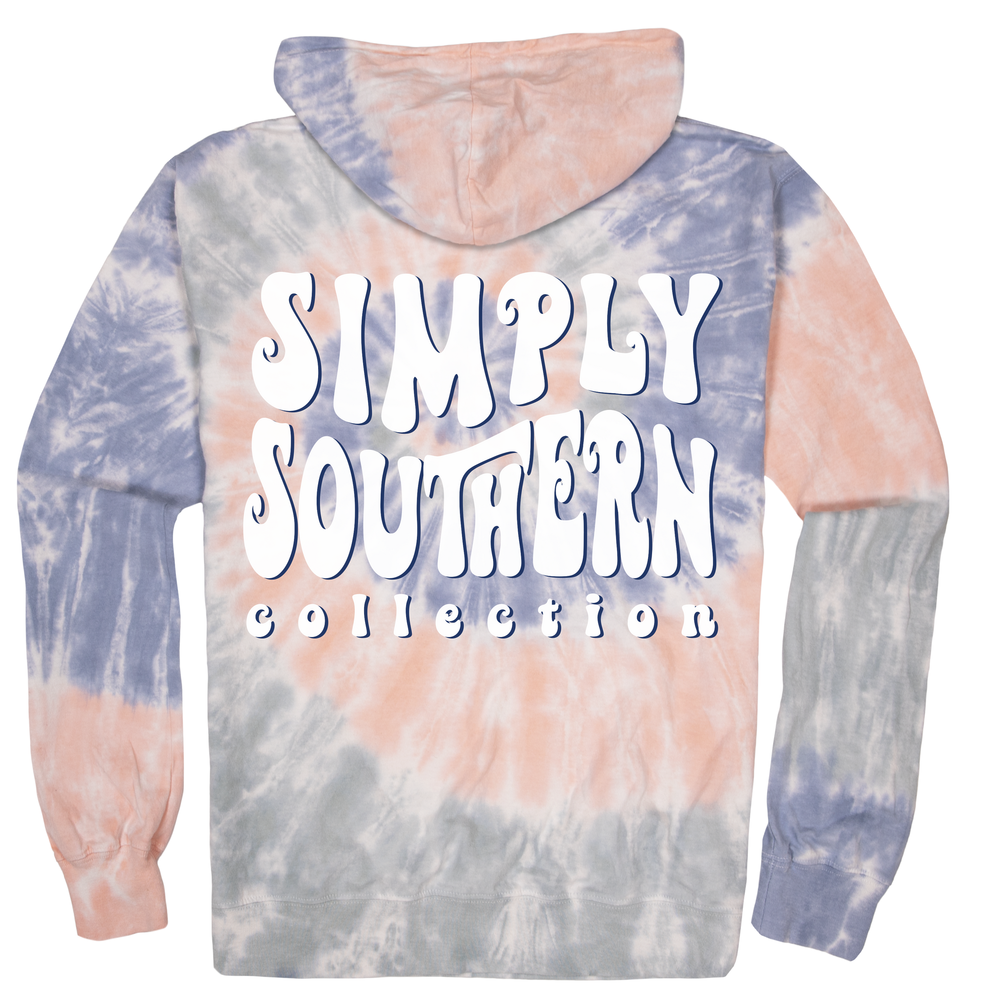 Simply Southern Retro Logo Tiedye Pullover Hoodie T-Shirt