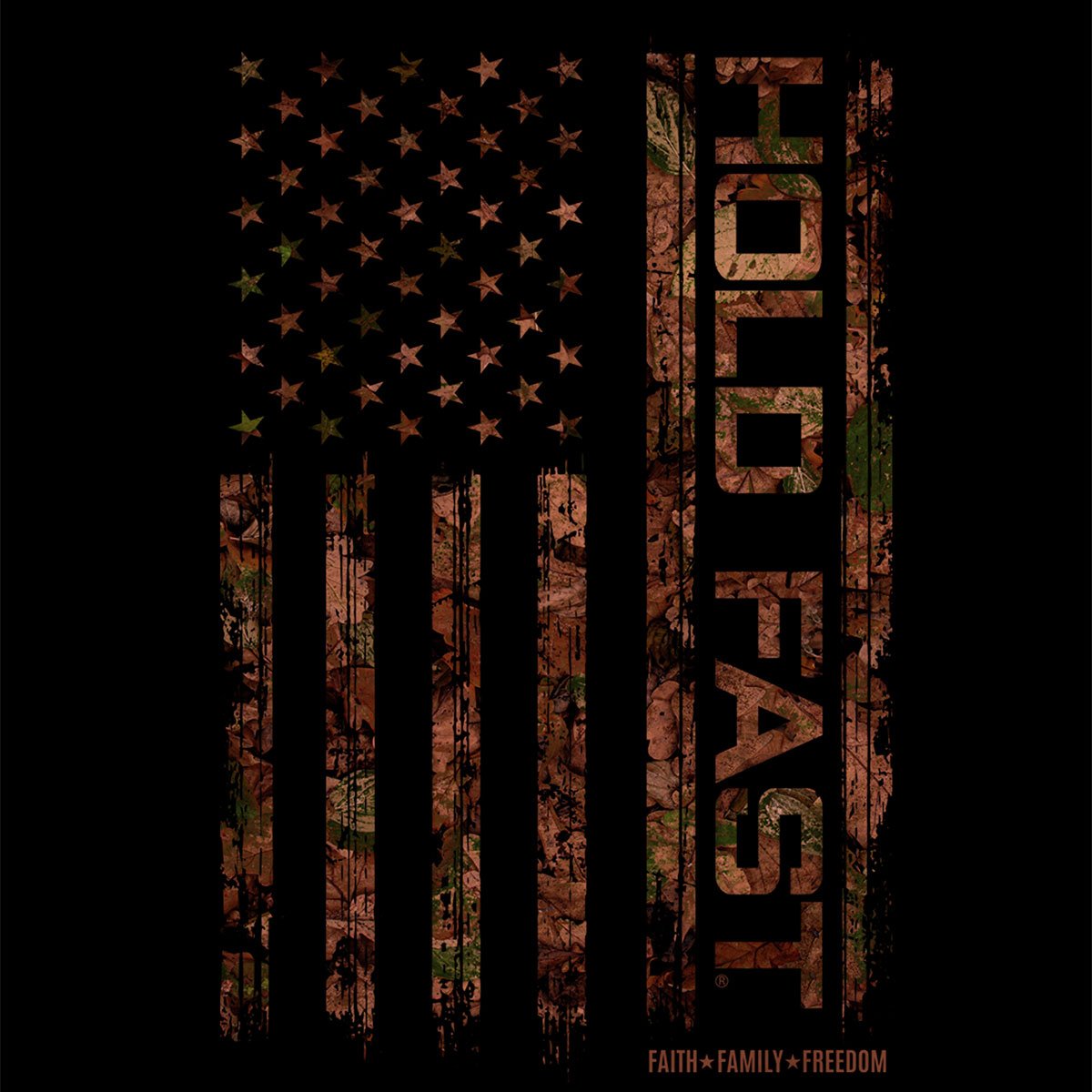 Hold Fast USA Camo Flag Zip Unisex Hoodie Sweatshirt