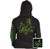 Country Life Outfitters Black &amp; Green Deer Kiss Heart Love Hunt Bright Hoodie - SimplyCuteTees