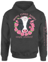 Simply Southern Preppy Boujee Cow Pullover Hoodie T-Shirt