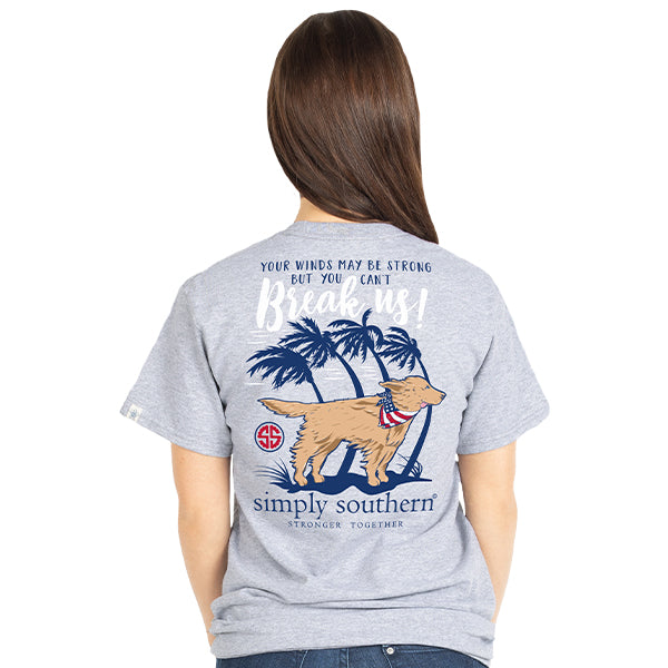 SALE Simply Southern Preppy Hurricane Winds Can&#39;t Break Us T-Shirt