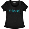 Cherished Girl Grace &amp; Truth Hashtag Blessed Thank You Jesus Girlie Christian Bright T Shirt