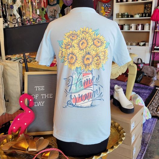 Sassy Frass Home Grown Sunflowers Comfort Colors T-Shirt