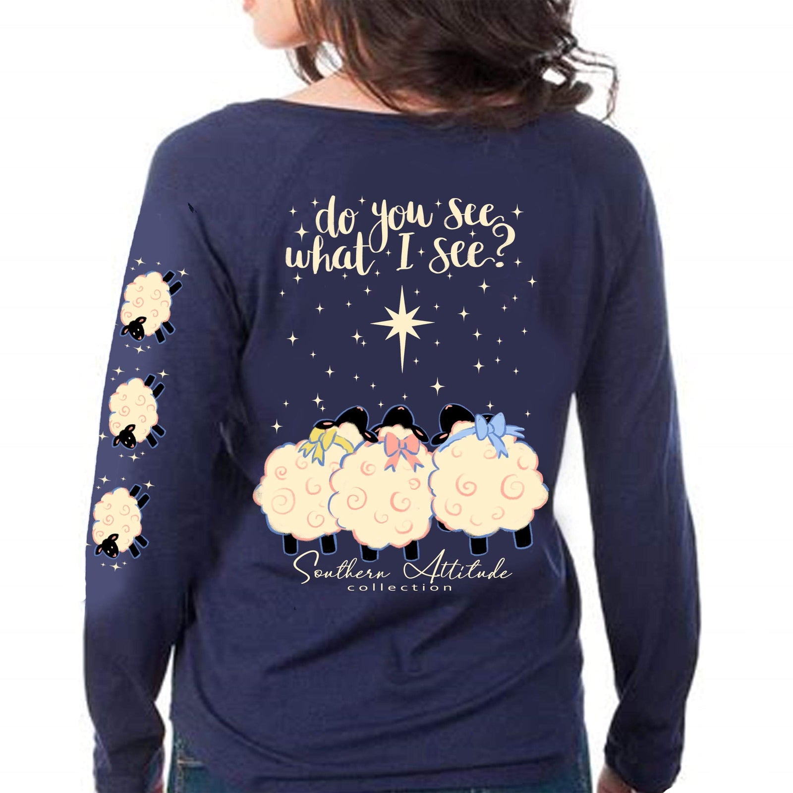 Southern Attitude Preppy Do You See Holiday Long Sleeve T-Shirt