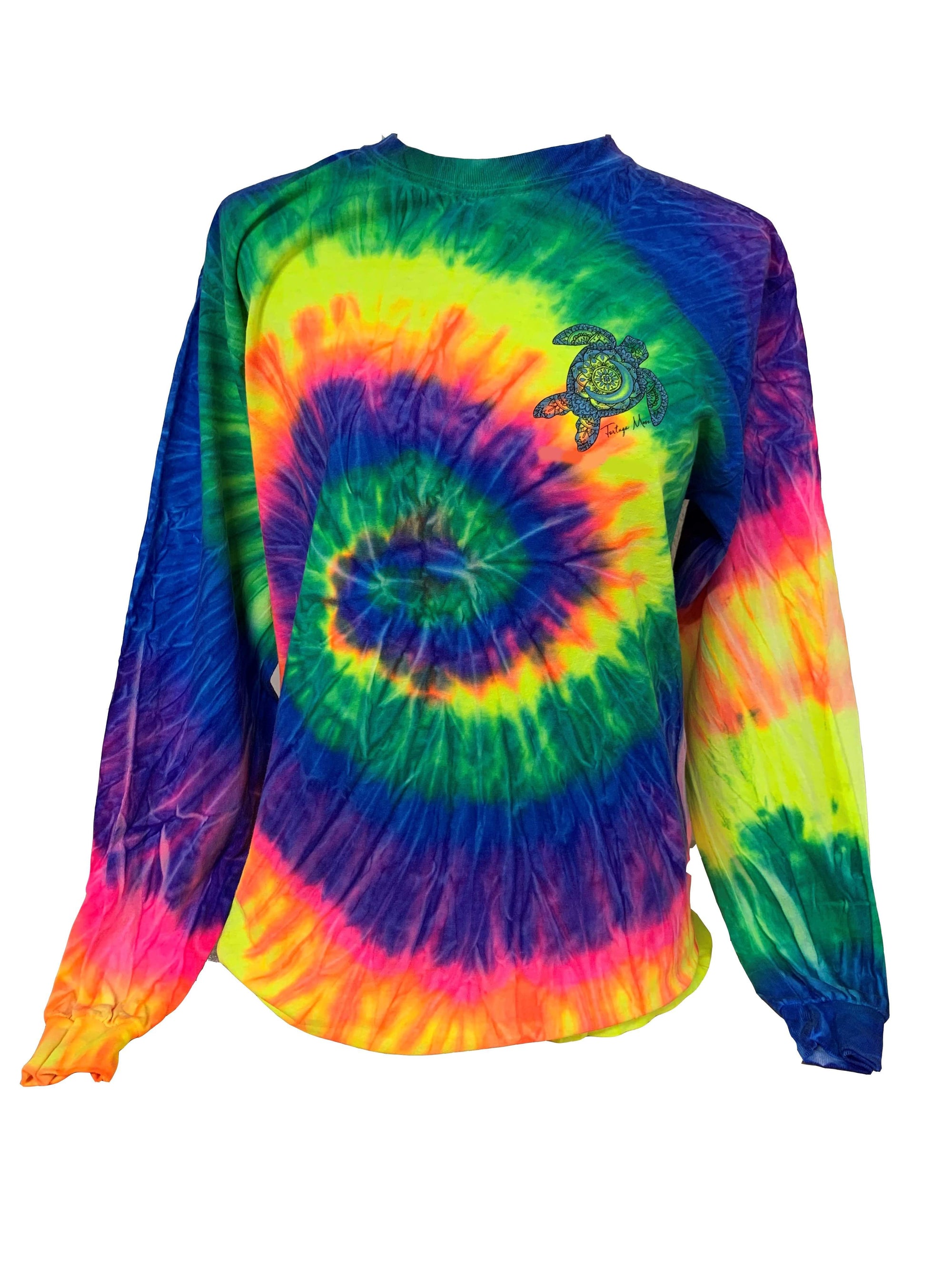 Southern Attitude Tortuga Moon Turtle Tie Dye T-Shirt