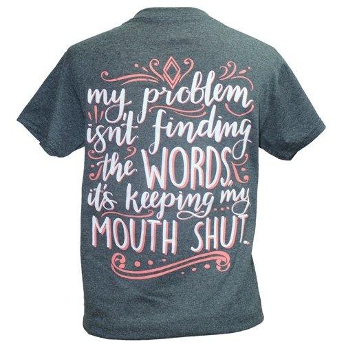 Southern Attitude Preppy Keep My Mouth Shut T-Shirt