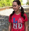 Southernology Statement Collection Land that I love USA Canvas T-Shirt
