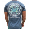 Southern Attitude Crab Compass Indigo Unisex T-Shirt