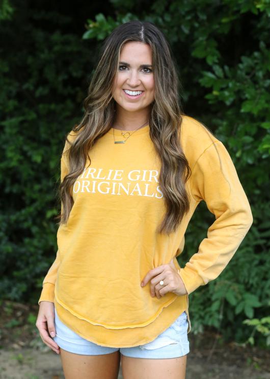 Girlie Girl Originals Classic Logo Soft Sweatshirt Long Sleeves T Shirt