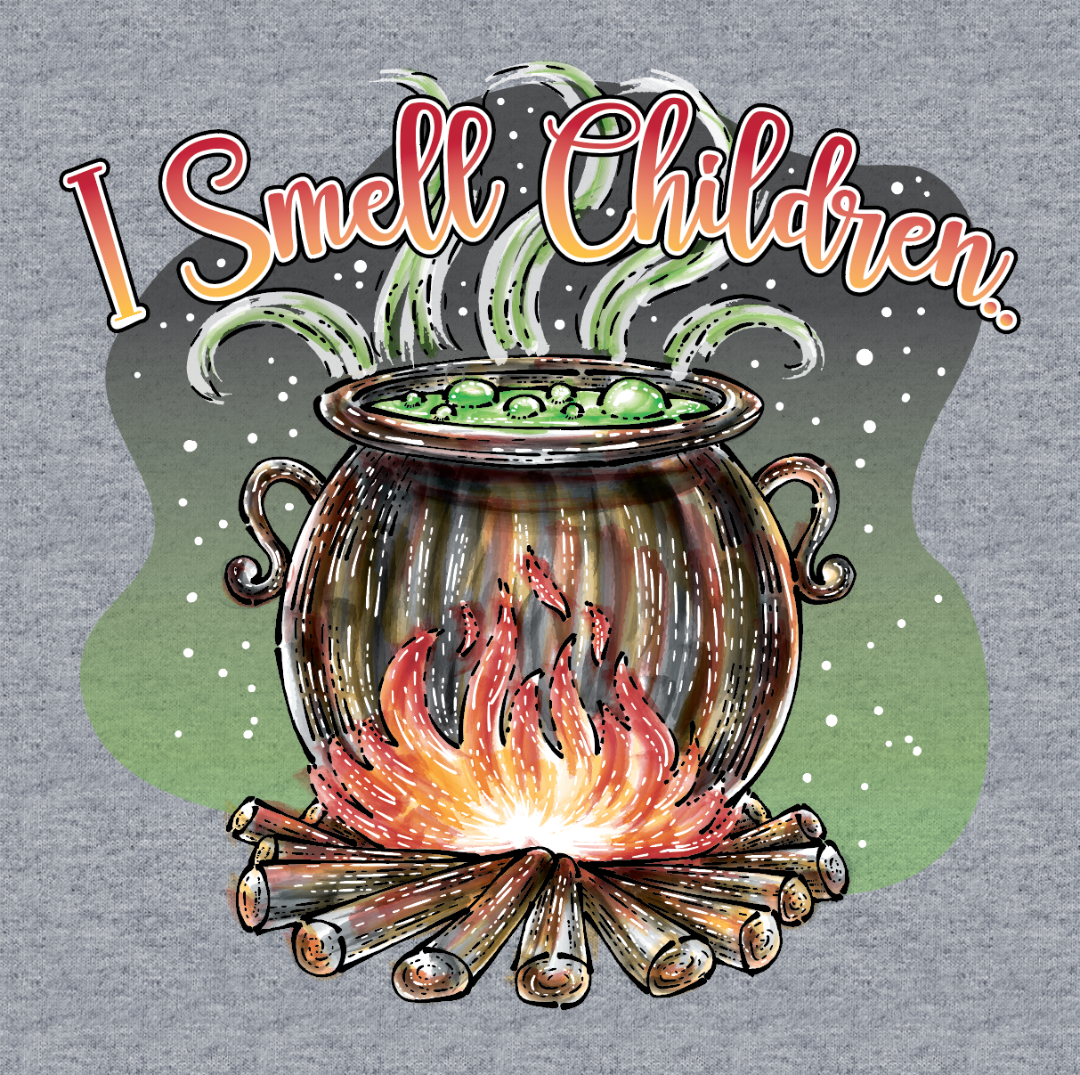 SALE Sassy Frass I Smell Children Hocus Pocus Fall V-Neck Canvas T-Shirt