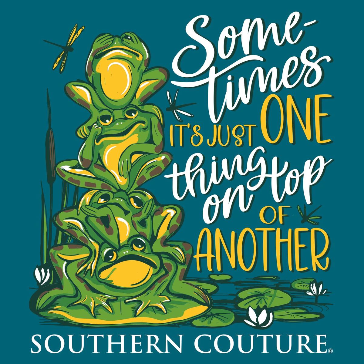 Southern Couture Classic Top of Another Frog T-Shirt