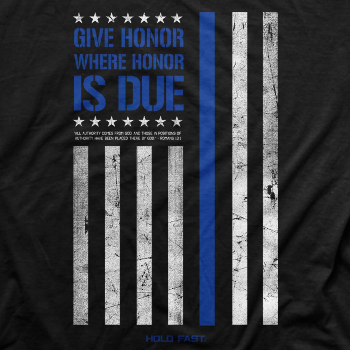 Hold Fast Honor Police Flag USA Unisex T-Shirt
