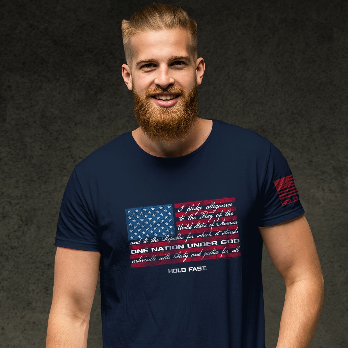 Hold Fast USA Pledge Flag Christian Unisex T-Shirt
