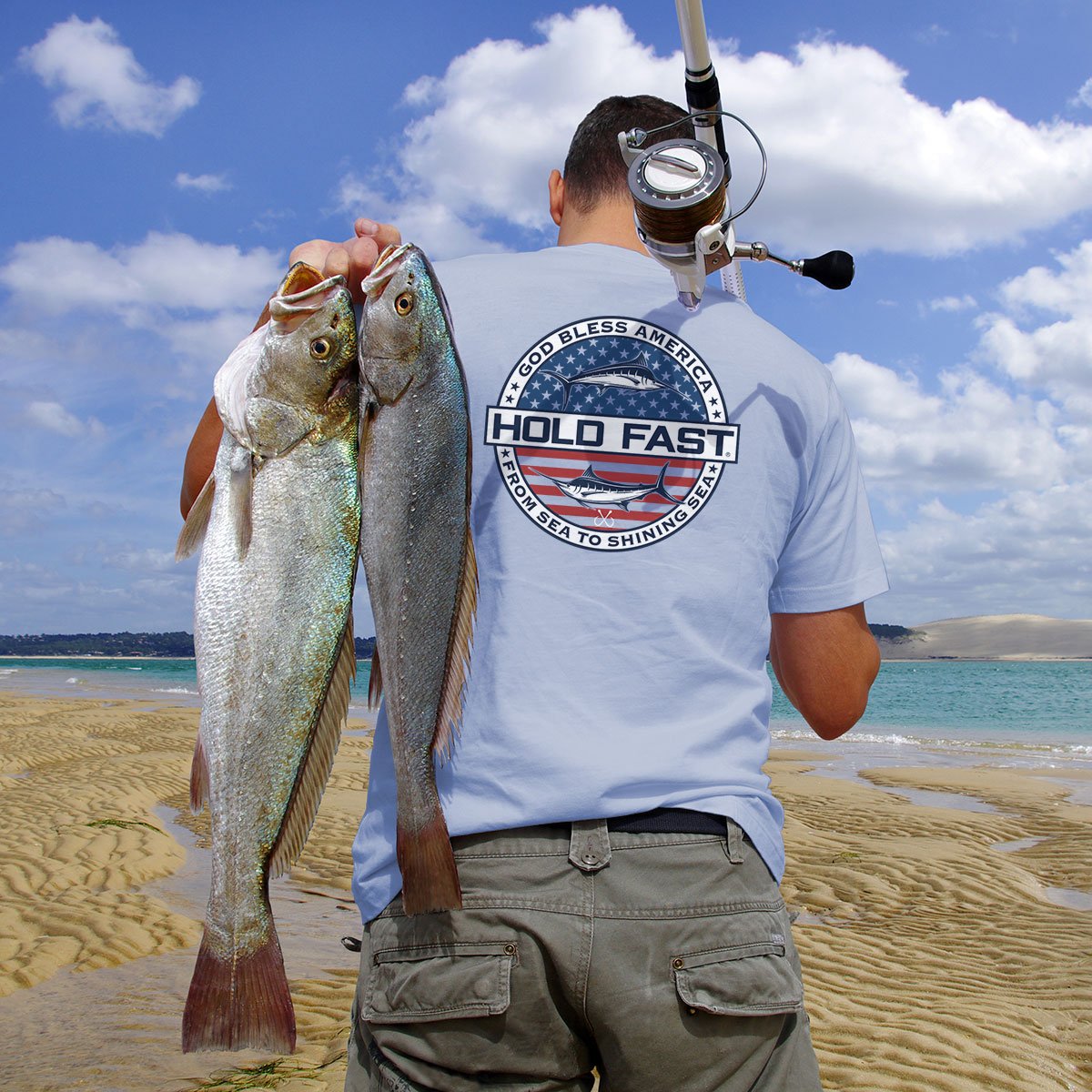 Hold Fast USA Sea To Shining Sea Christian Unisex T-Shirt