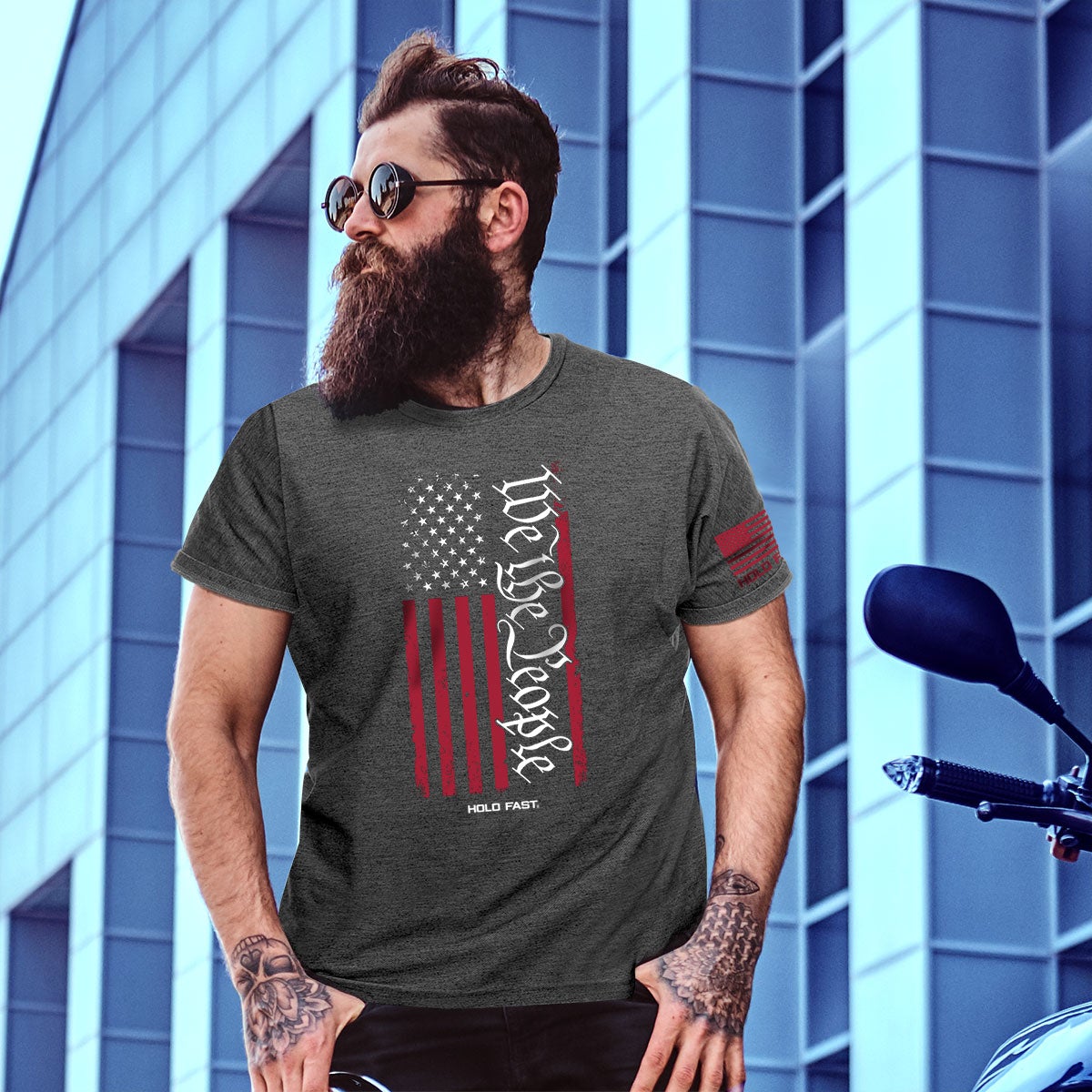 Hold Fast We The People Flag USA Unisex T-Shirt