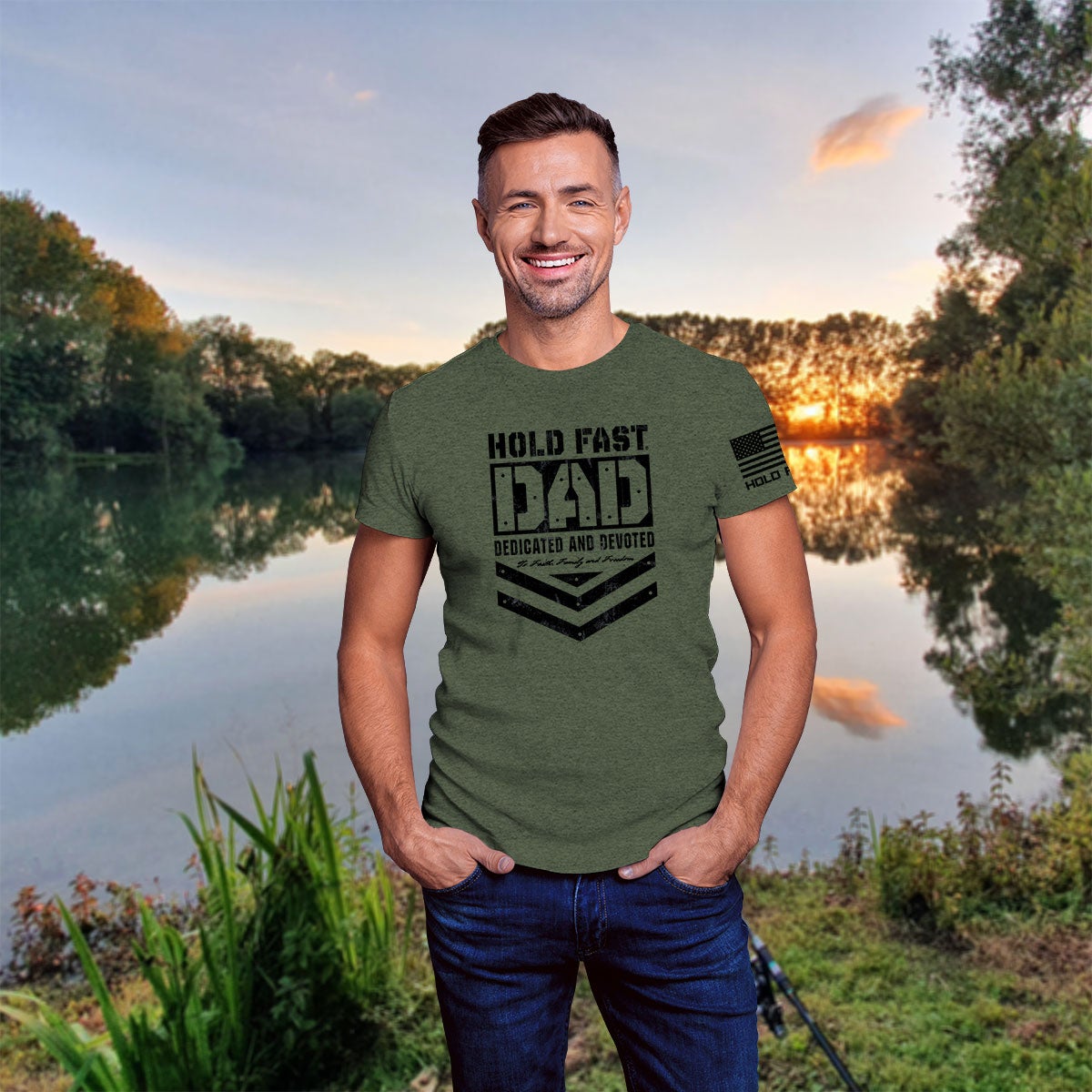 Hold Fast Dad USA Unisex T-Shirt