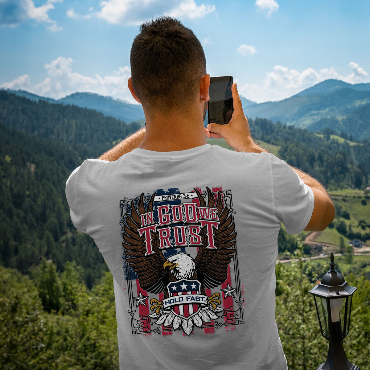 Hold Fast Trust Eagle USA Unisex T-Shirt