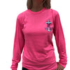 Southern Attitude Faith Hope Anchor Breast Cancer Pink Long Sleeve T-Shirt