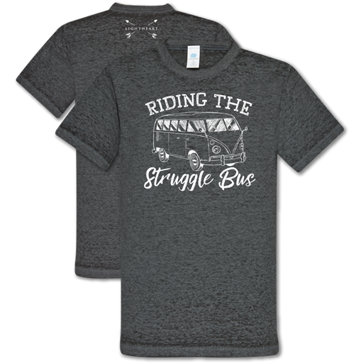 Southern Couture Lightheart Acid Wash Struggle Bus T-Shirt