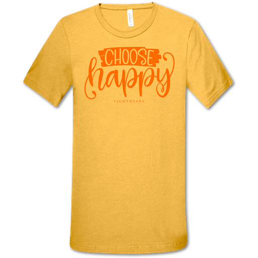 Southern Couture Lightheart Choose Happy Canvas T-Shirt