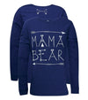 Southern Couture Lightheart Mama Bear Front Print Triblend Long Sleeve T-Shirt - SimplyCuteTees