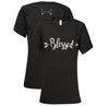 Southern Couture Lightheart Blessed Arrow Front Print Triblend  T-Shirt