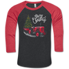 Southern Couture Lightheart Merry Christmas Tractor Raglan Long Sleeve T-Shirt