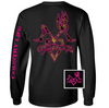 Country Life Outfitters Black &amp; Pink Deer Kiss Heart Love Hunt Vintage Long Sleeve Bright T Shirt - SimplyCuteTees