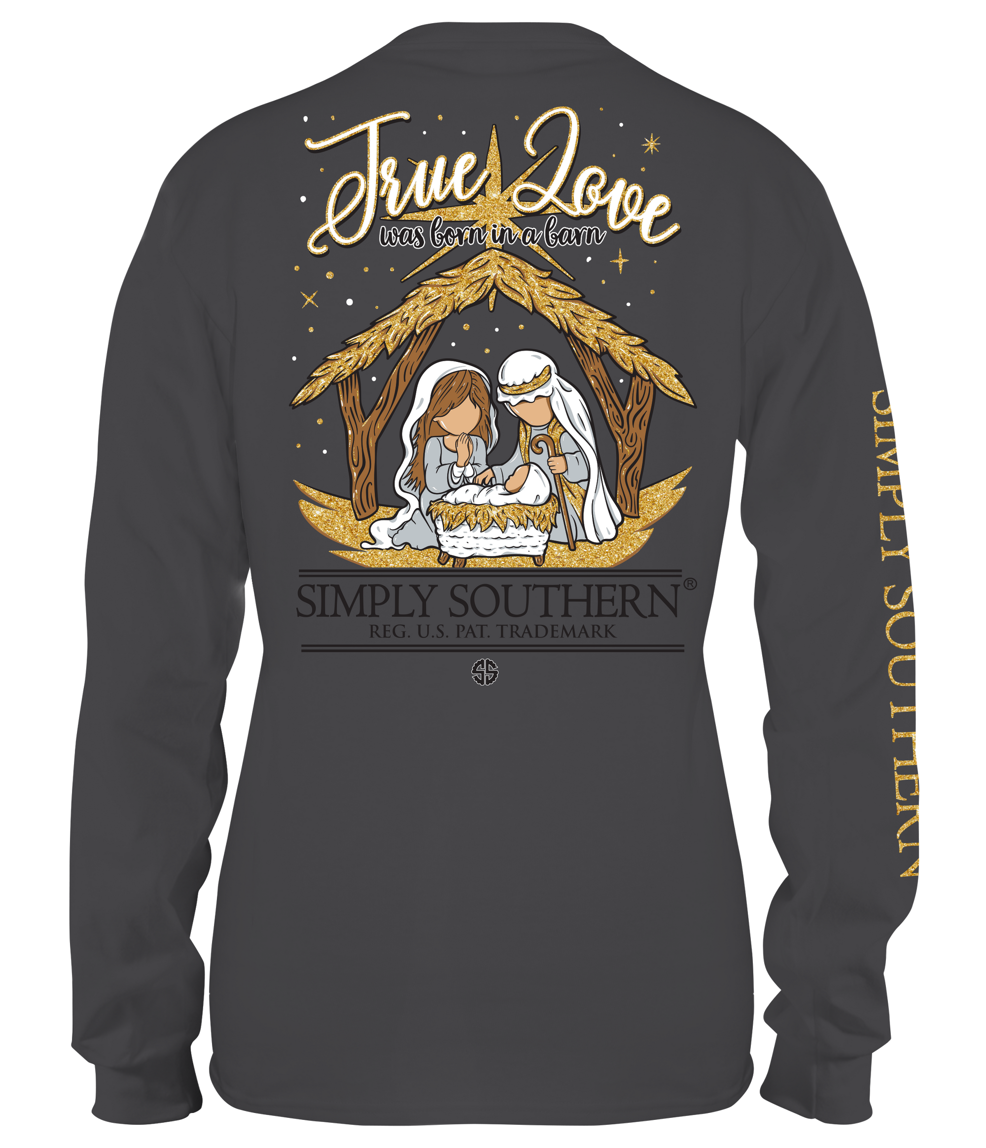SALE Simply Southern True Love Barn Holiday Long Sleeve T-Shirt