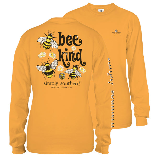 Simply Southern Preppy Bee Kind Long Sleeve T-Shirt