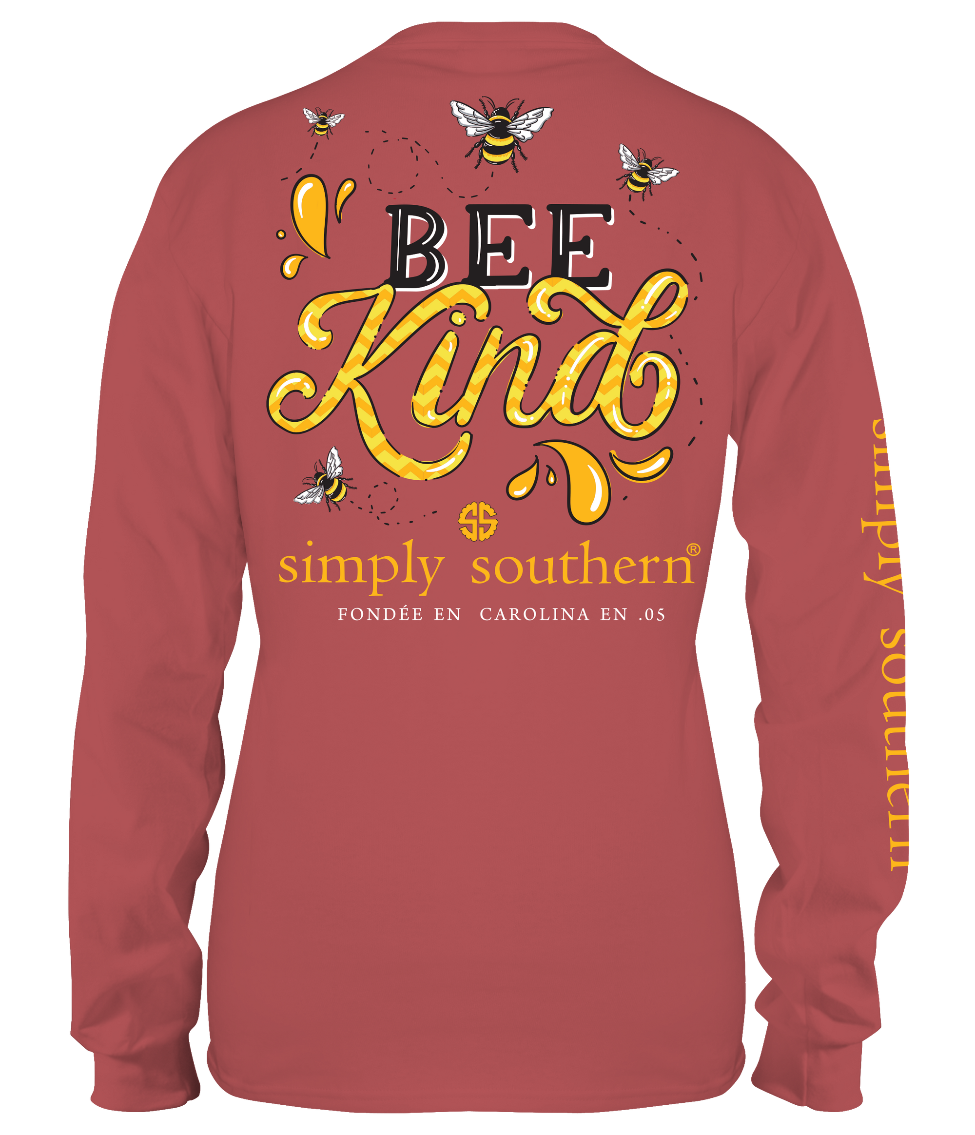 SALE Simply Southern Preppy Bee Kind Long Sleeve T-Shirt