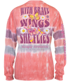 SALE Simply Southern Brave Butterfly Tie Dye Long Sleeve T-Shirt