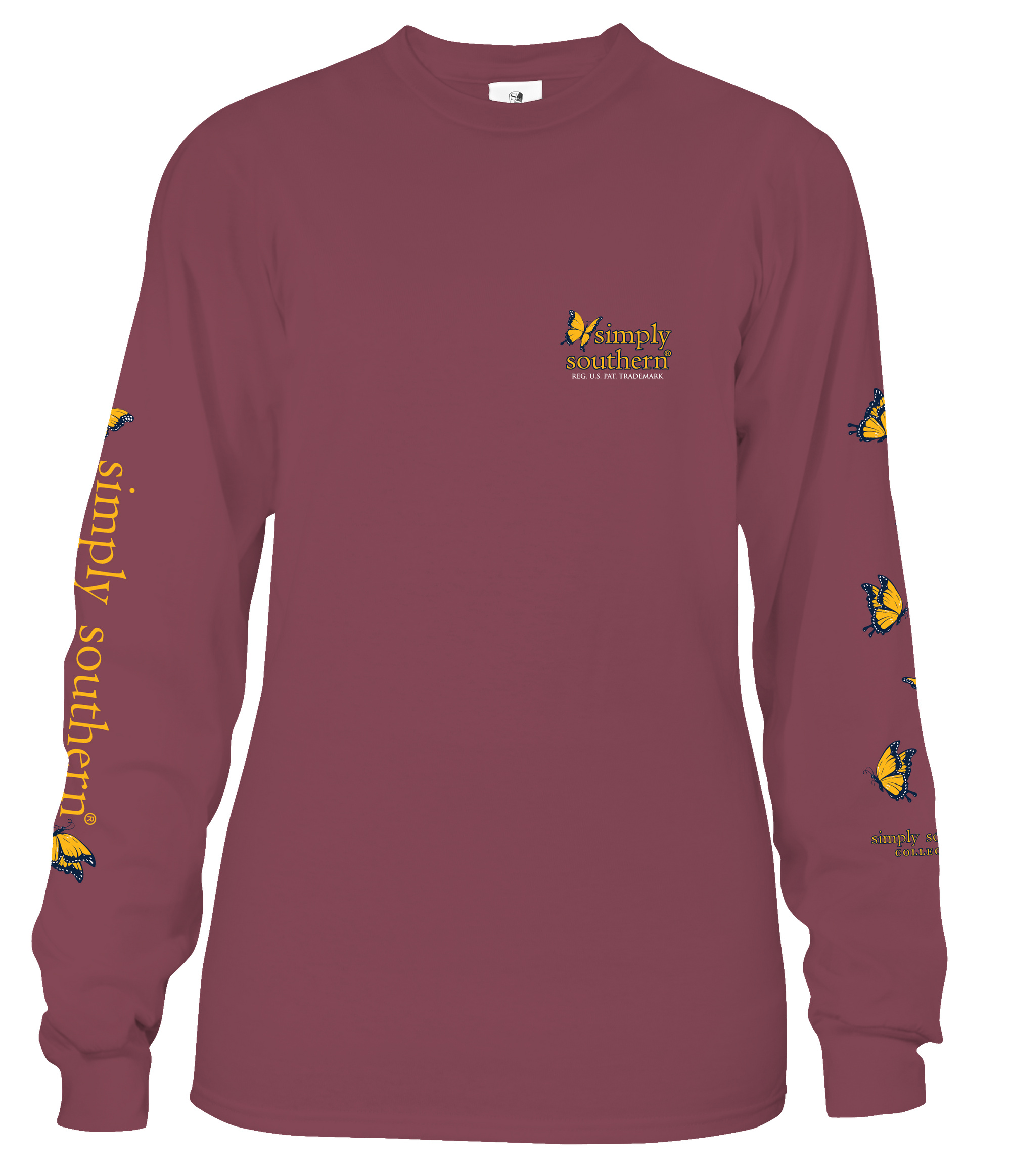 SALE Simply Southern Preppy Butterfly Logo Long Sleeve T-Shirt