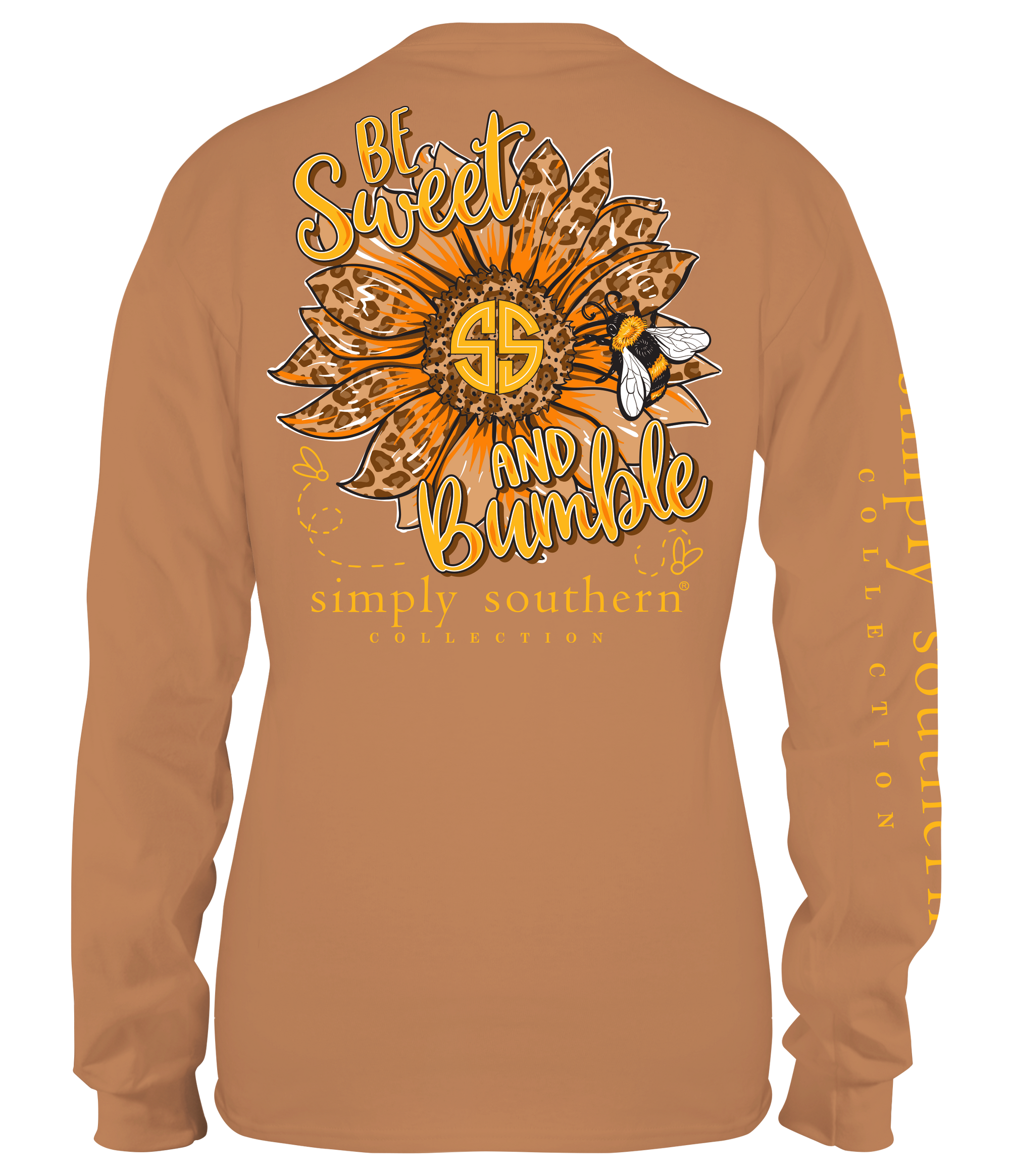 SALE Simply Southern Bumble Bee Sunflower Long Sleeve T-Shirt