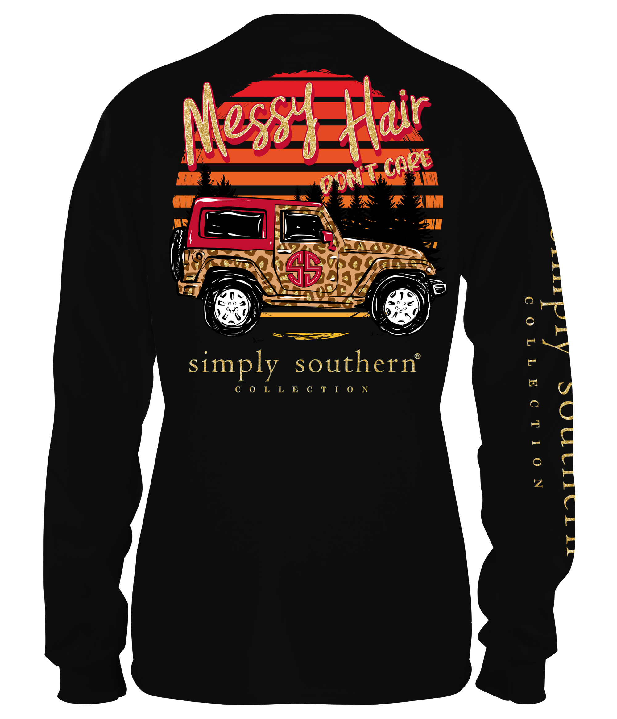 Simply Southern Messy Hair Long Sleeve T-Shirt