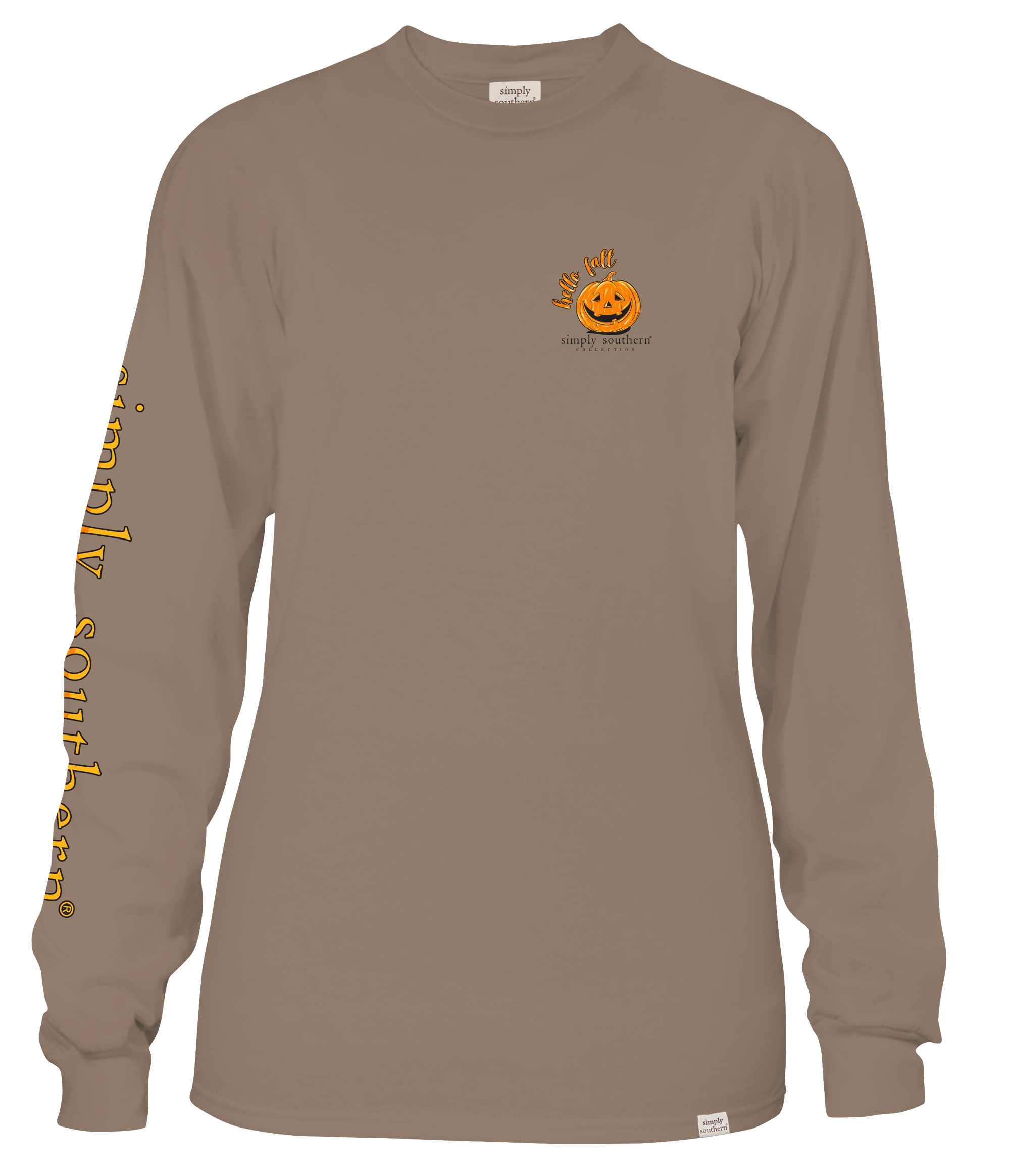 SALE Simply Southern Pumpkin Spice Fall Checklist Long Sleeve T-Shirt