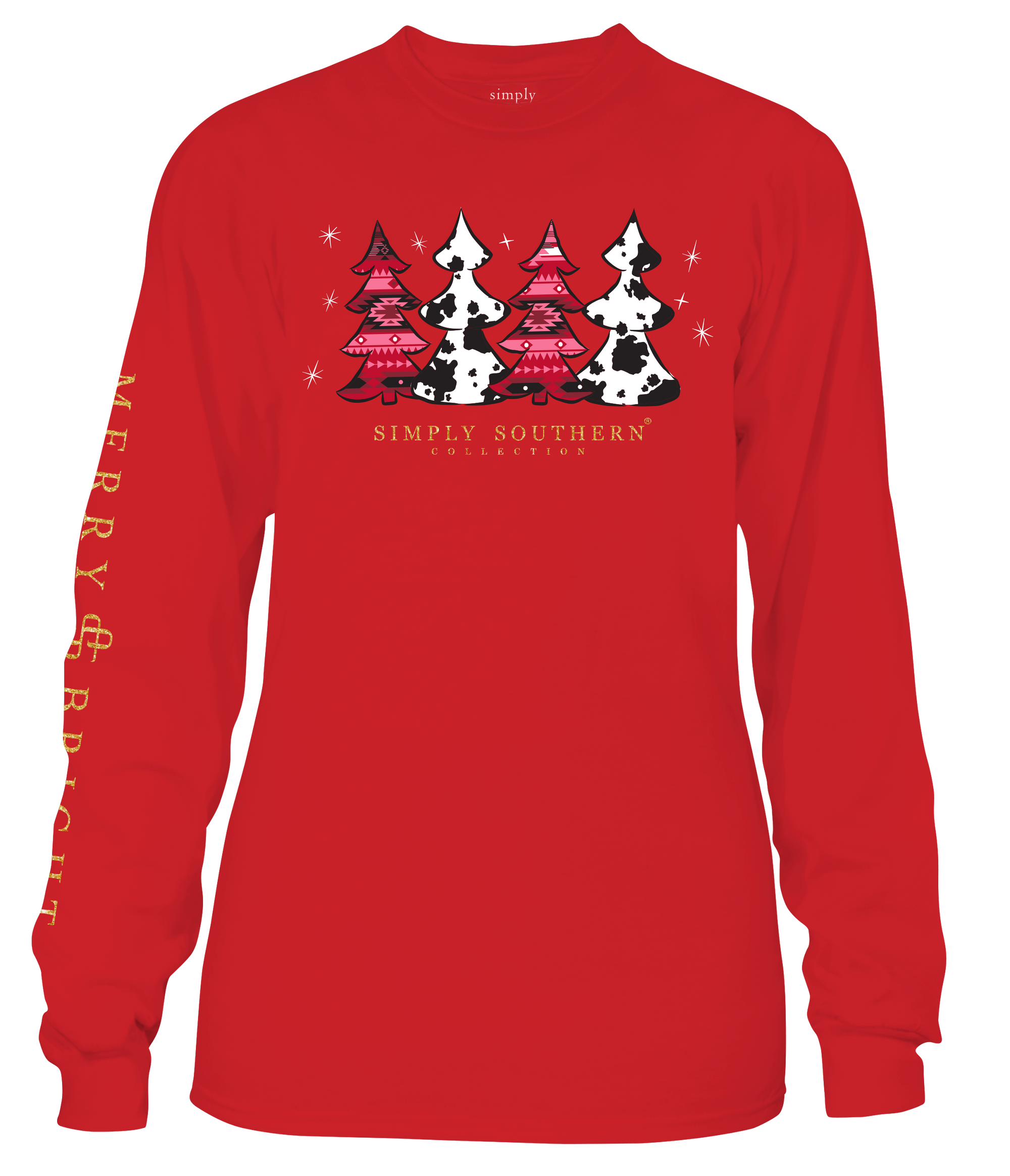 Simply Southern Cowboy Santa Holiday Long Sleeve T-Shirt