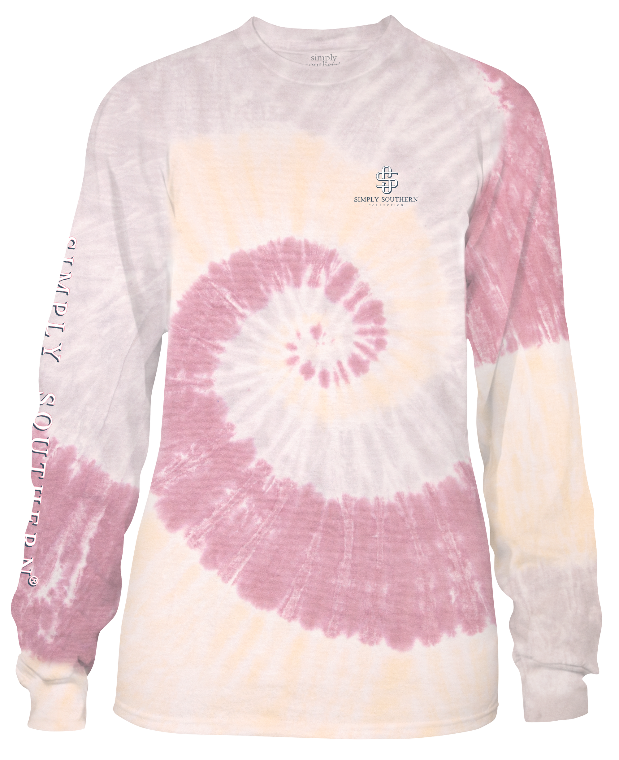 SALE Simply Southern Dog Kisses Cure Anything Tie Dye Long Sleeve T-Shirt