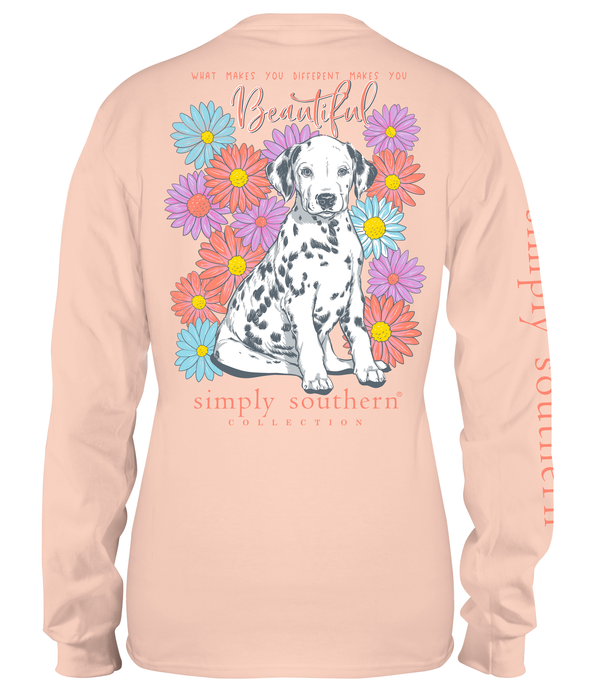 SALE Simply Southern Different Makes You Beautiful Long Sleeve T-Shirt