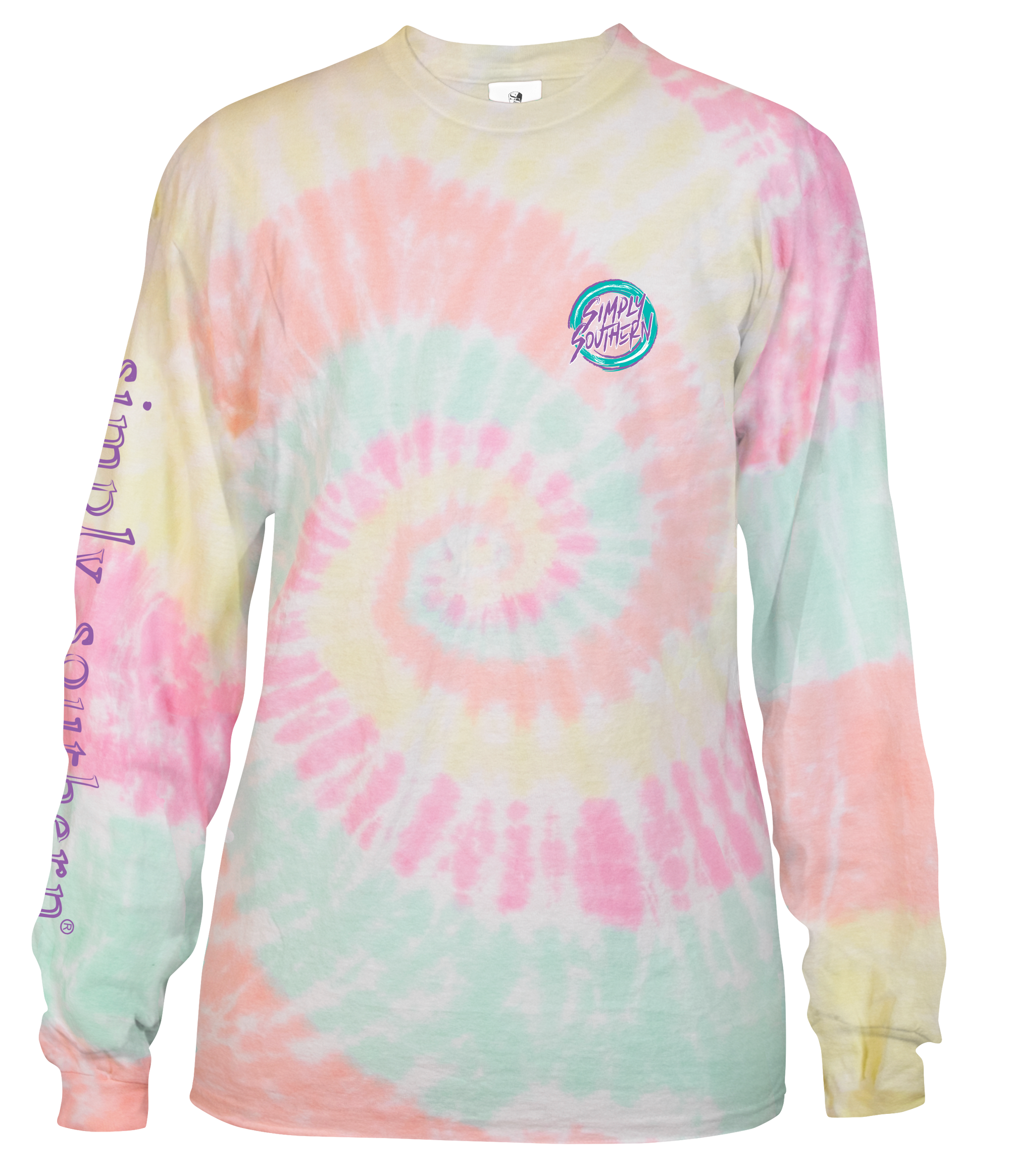 SALE Simply Southern Retro Dog Lover Tie Dye Long Sleeve T-Shirt