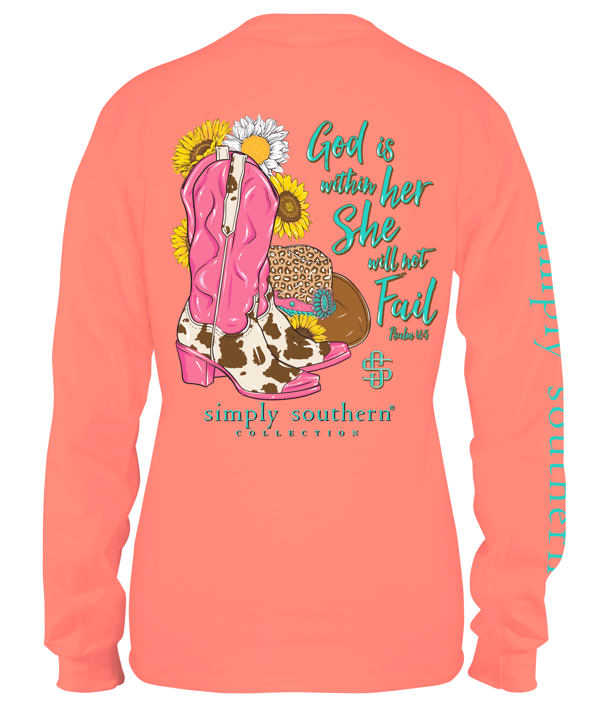 SALE Simply Southern Will Not Fail Boots Long Sleeve T-Shirt