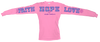 SALE Simply Southern Faith Hope Love Cancer Long Sleeve T-Shirt