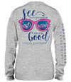 SALE Simply Southern Lord Is Always Good Glasses Long Sleeve T-Shirt