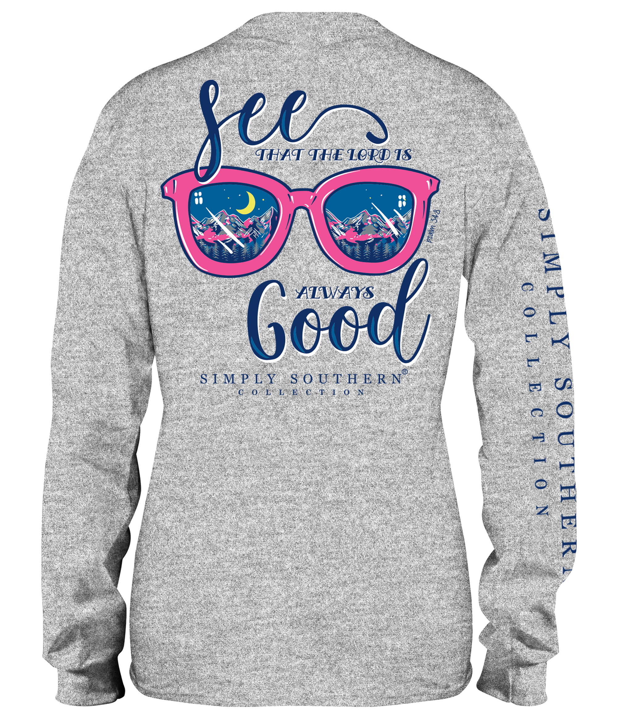 SALE Simply Southern Lord Is Always Good Glasses Long Sleeve T-Shirt