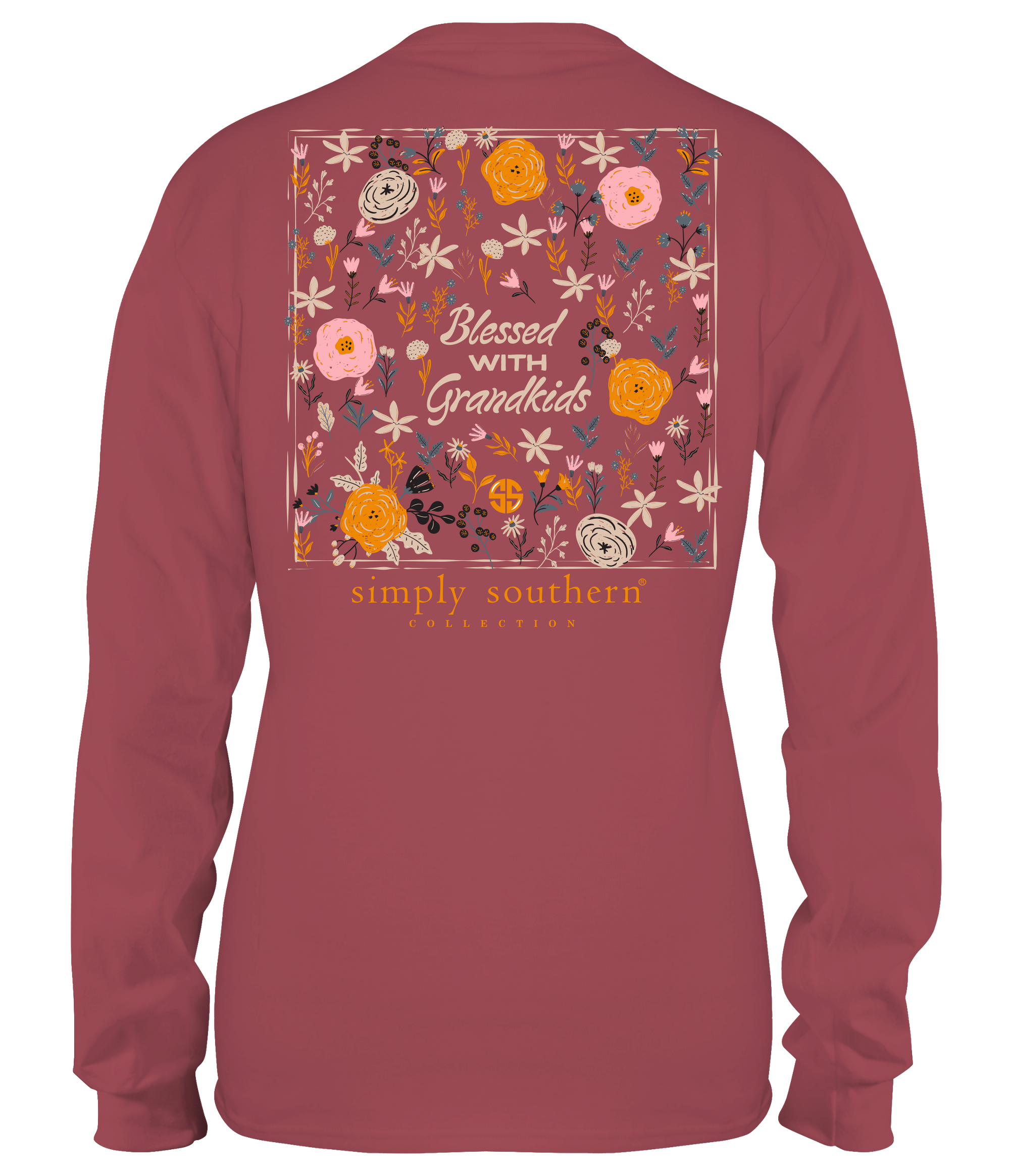Simply Southern Blessed With Grandkids Long Sleeve T-Shirt